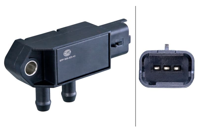 Senzor, presiune gaze evacuare HELLA 6PP 009 403-431