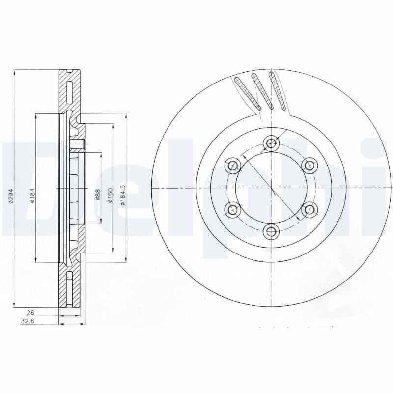 Disc frana DELPHI BG4112