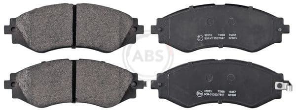 set placute frana,frana disc ABS 37053
