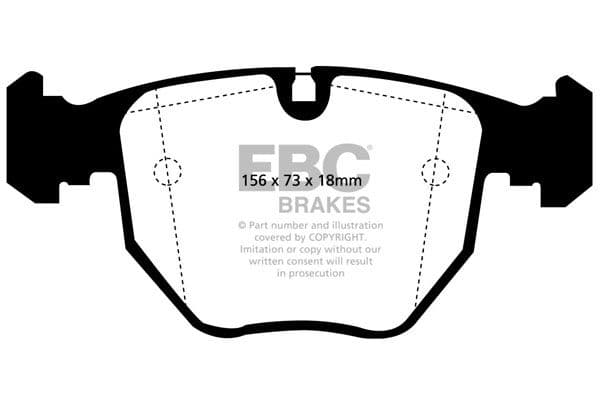 set placute frana,frana disc EBC Brakes DP61036