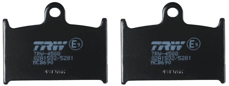 set placute frana,frana disc TRW Organic Allround MCB690