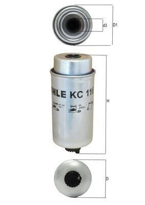 filtru combustibil KNECHT KC 116