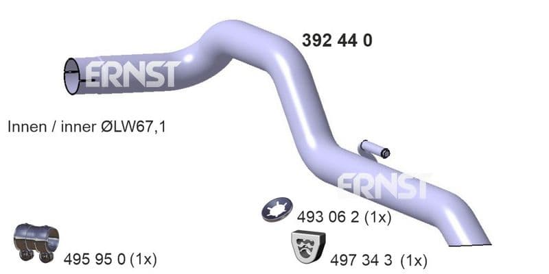 Racord evacuare ERNST 392440