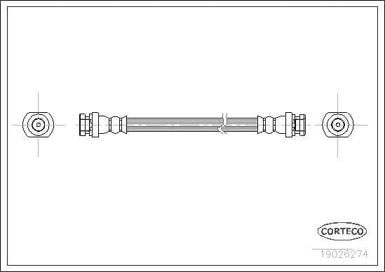 Furtun frana CORTECO 19026274