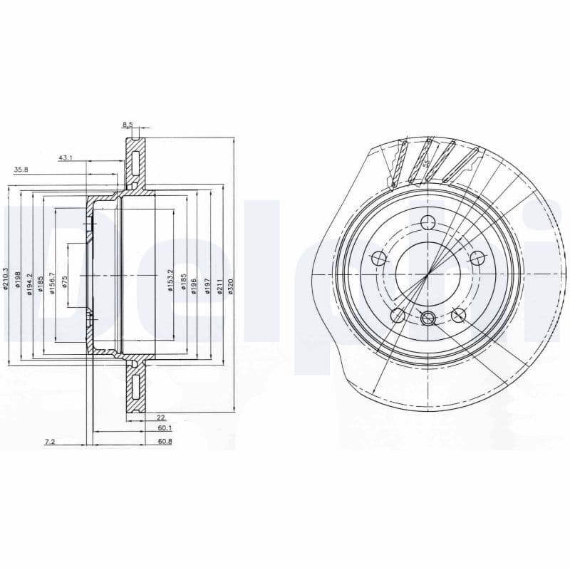 Disc frana DELPHI BG3943