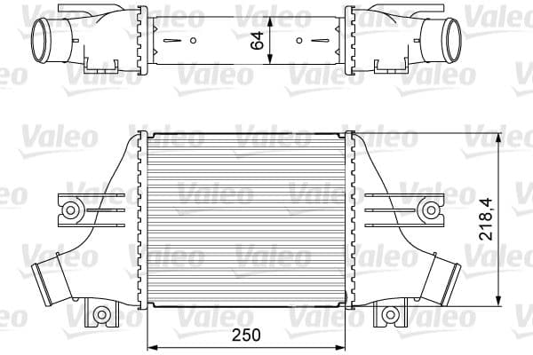 Intercooler, compresor VALEO 818638