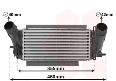 Intercooler, compresor VAN WEZEL 18014704