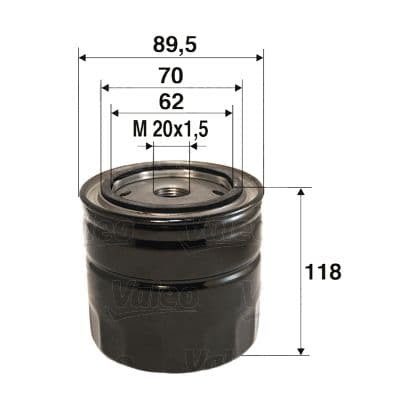 Filtru ulei VALEO 586035