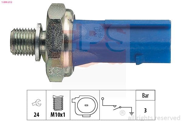 Senzor presiune ulei EPS Made in Italy - OE Equivalent 1.800.212