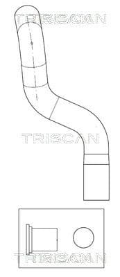 Furtun hidraulic, sistem de directie TRISCAN 8516 16022