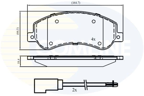 set placute frana,frana disc COMLINE CBP21512