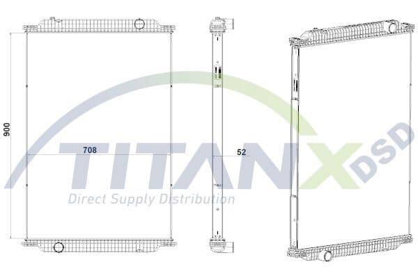 Radiator, racire motor TITANX RX609018