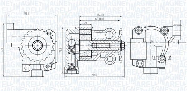 Pompa ulei MAGNETI MARELLI 351516000069