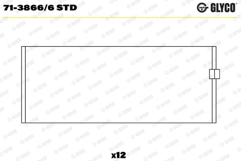 Cuzinet bielă GLYCO 71-3866/6 STD