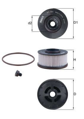 filtru combustibil MAHLE KX 591D