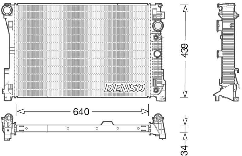 Radiator, racire motor DENSO DRM17048