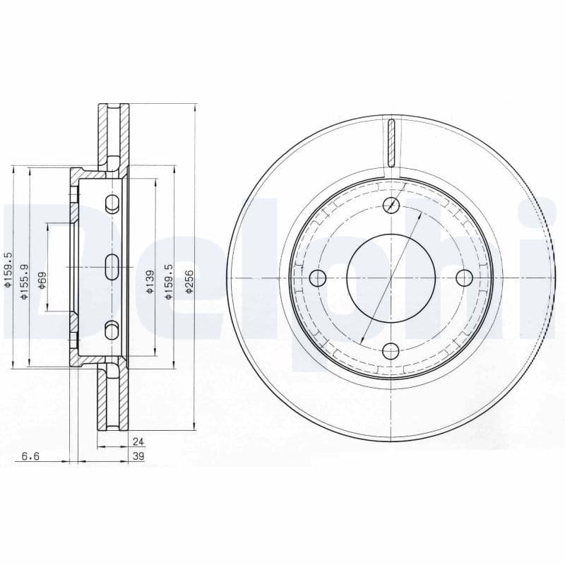 Disc frana DELPHI BG3987