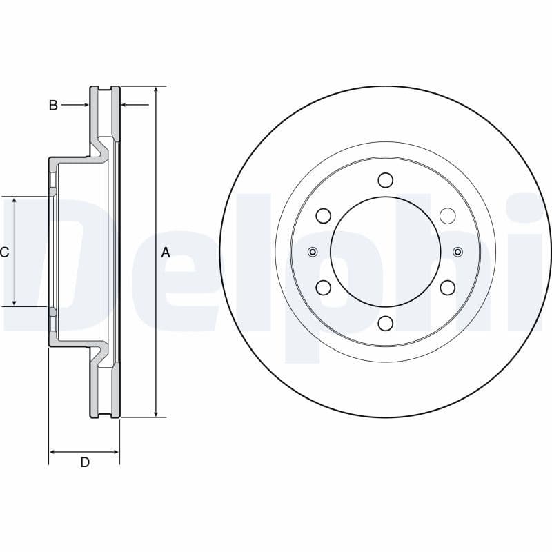 Disc frana DELPHI BG4925C