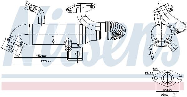 Radiator, recirculare gaze de esapament NISSENS ** FIRST FIT ** 989408