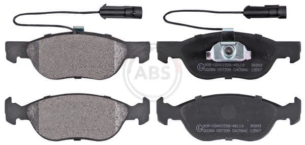 set placute frana,frana disc ABS 36893