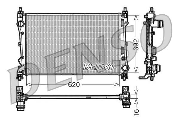 Radiator, racire motor DENSO DRM09113