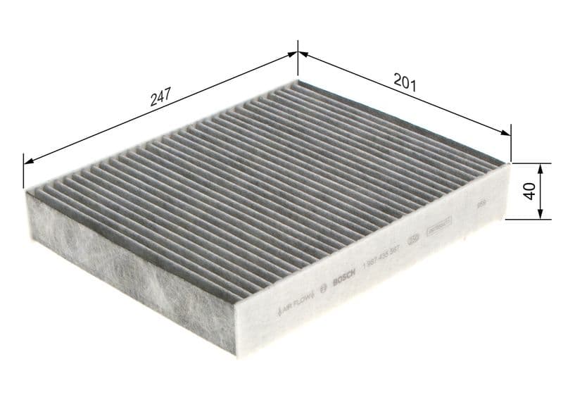 Filtru, aer habitaclu BOSCH 1 987 435 567
