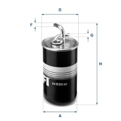 filtru combustibil UFI 24.030.00