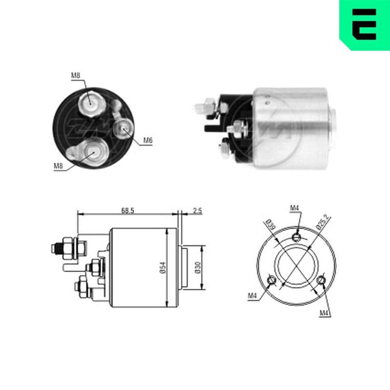 Solenoid, electromotor ERA 227074