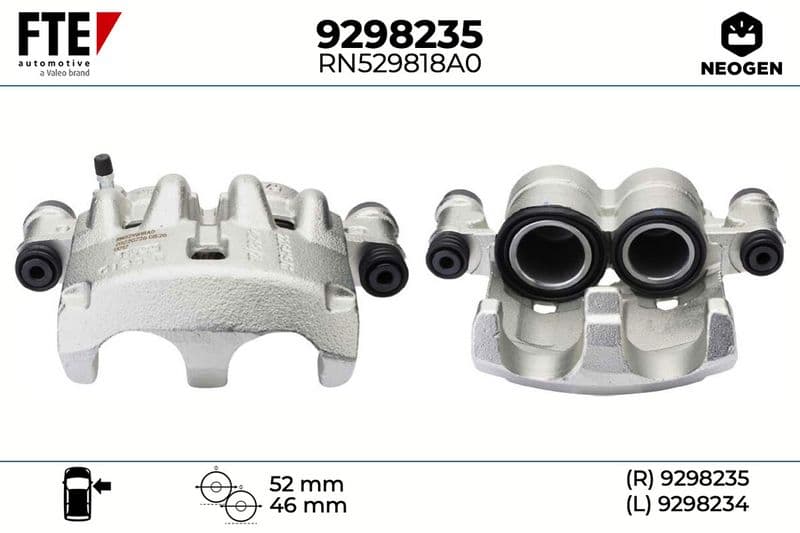 Etrier frana FTE NEOGEN 9298235