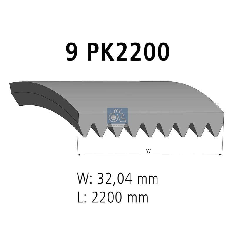 Curea transmisie cu caneluri DT Spare Parts 4.81018