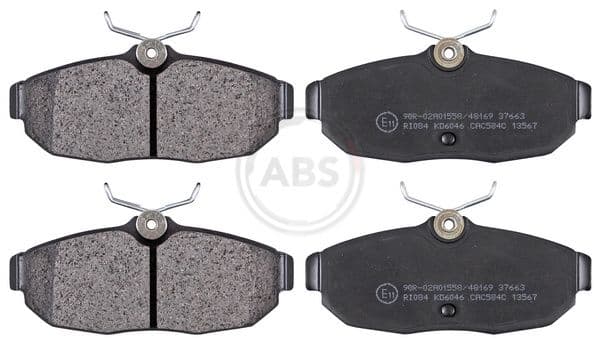 set placute frana,frana disc ABS 37663