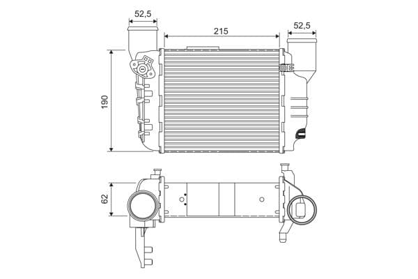 Intercooler, compresor VALEO 817867