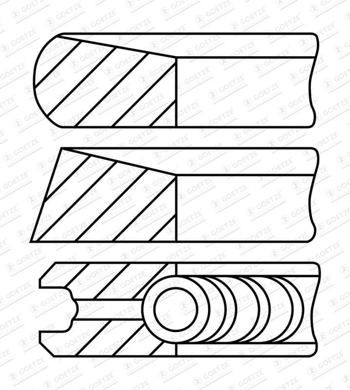 Set segmenti piston GOETZE ENGINE 08-448600-00