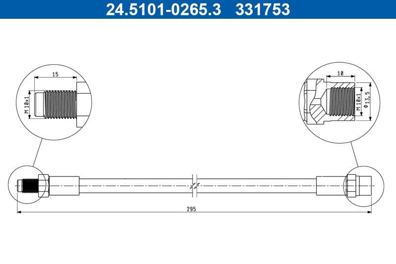 Furtun frana ATE 24.5101-0265.3