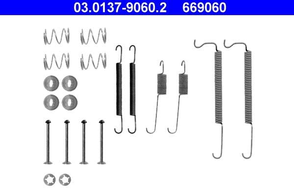 Set accesorii, sabot de frana ATE 03.0137-9060.2