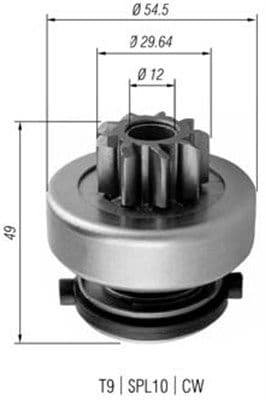 Pinion electromotor MAGNETI MARELLI 940113020354