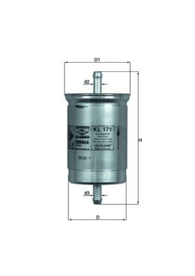 filtru combustibil MAHLE KL 171