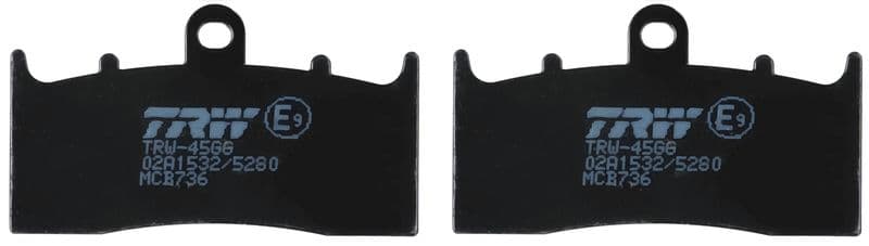 set placute frana,frana disc TRW Organic Allround MCB736