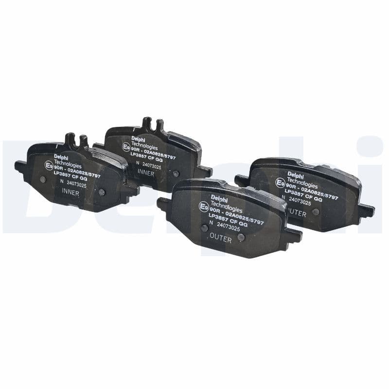 set placute frana,frana disc DELPHI LP3857