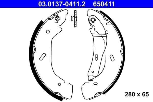 Set saboti frana ATE 03.0137-0411.2