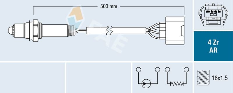 Sonda Lambda FAE 75633