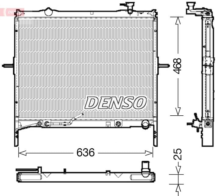 Radiator, racire motor DENSO DRM43002