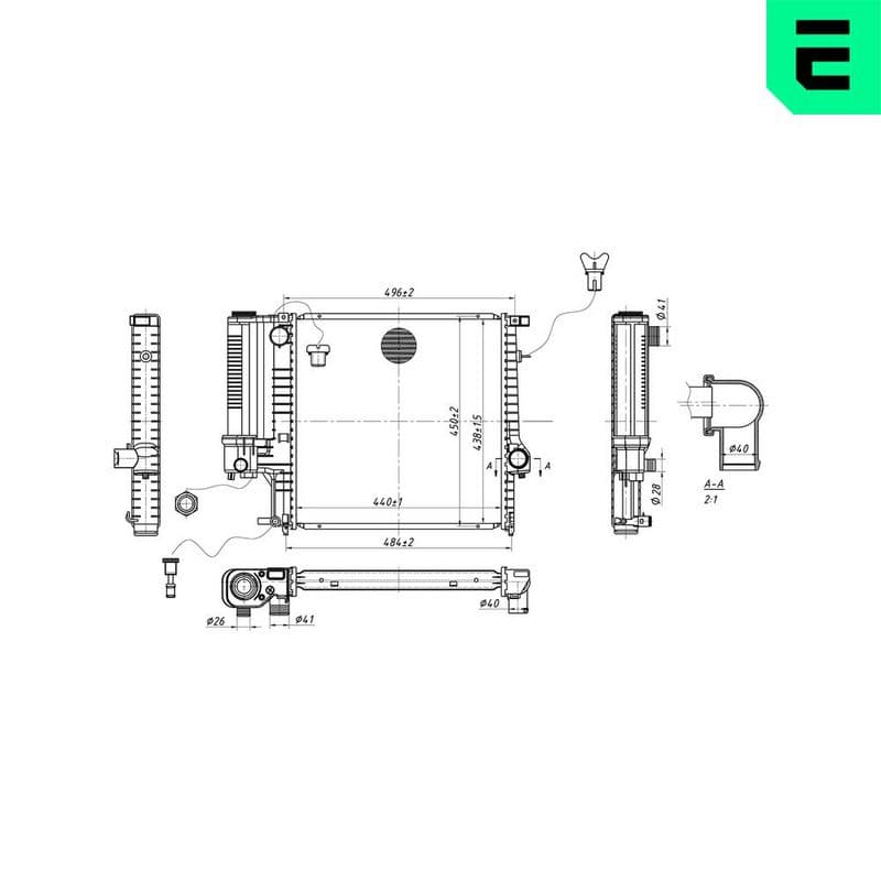 Radiator, racire motor ERA 673084