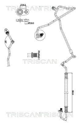 conducta presiune variabila,aer conditionat TRISCAN 9010 28076