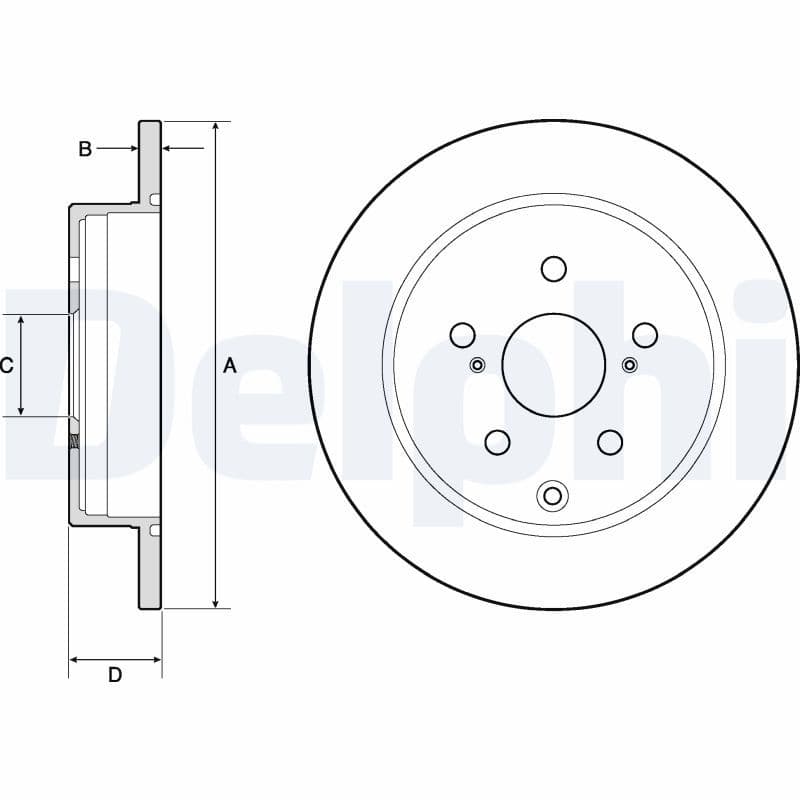 Disc frana DELPHI BG4757C