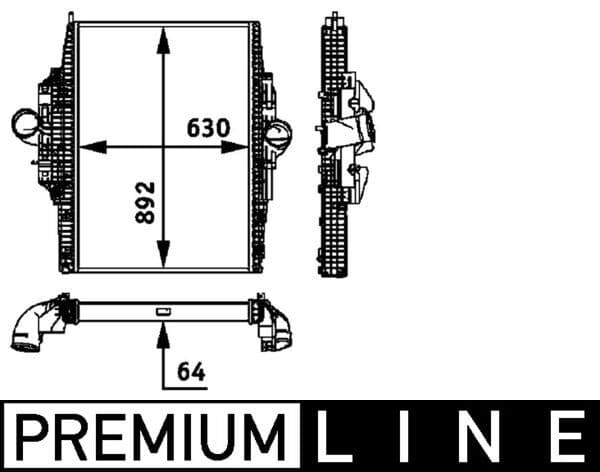 Intercooler, compresor MAHLE BEHR *** PREMIUM LINE *** CI 116 000P