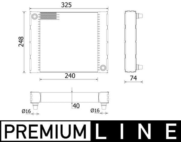 Radiator, racire motor MAHLE BEHR *** PREMIUM LINE *** CR 958 000P