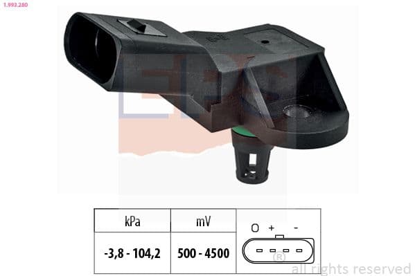 Senzor presiune, amplificare frane EPS Made in Italy - OE Equivalent 1.993.280