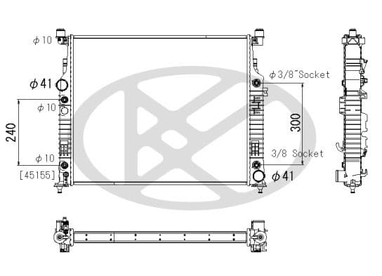 Radiator, racire motor KOYORAD PL413086
