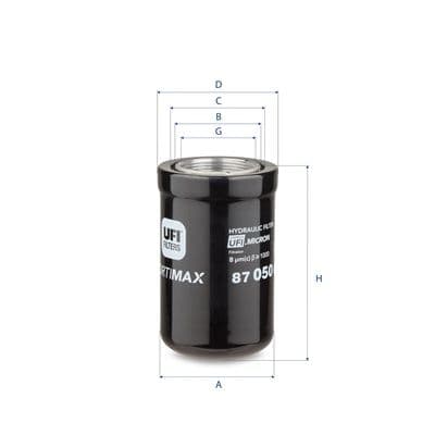 Filtru, sistem hidraulic primar UFI 87.050.00